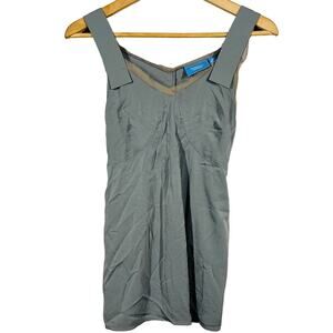 NEW! Simply Vera Tank Top Halter Fitted Gray - PS